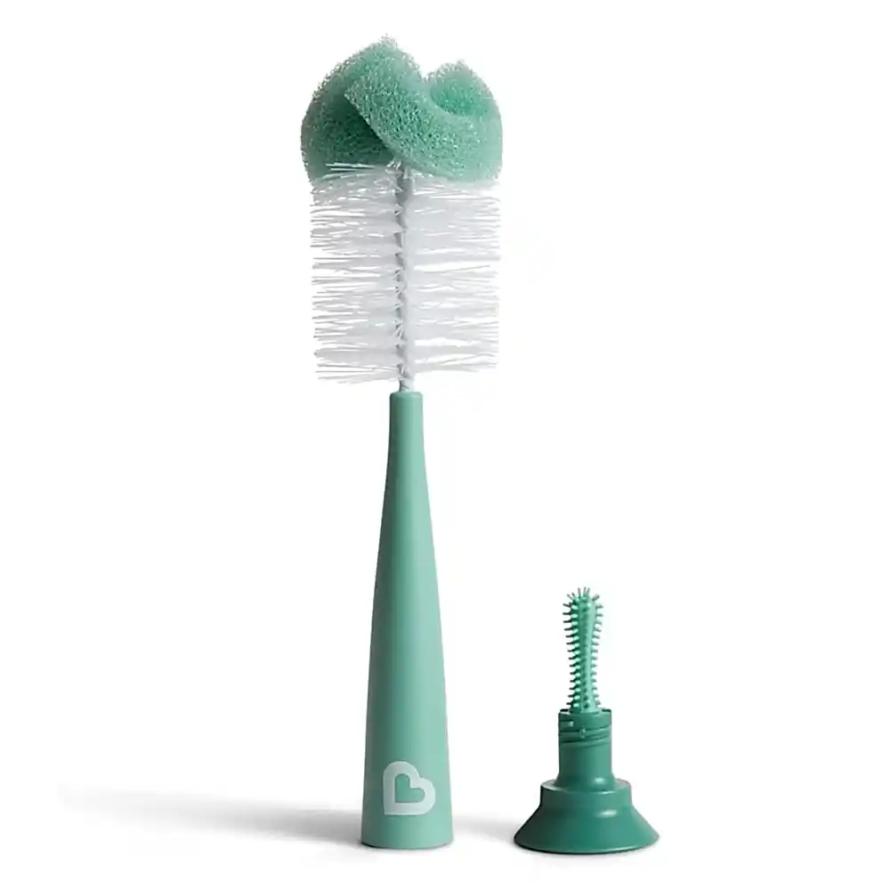 Munchkin Bristle Sünger Uçlu Bebek Biberonu Temizleme Fırçası Yeşil