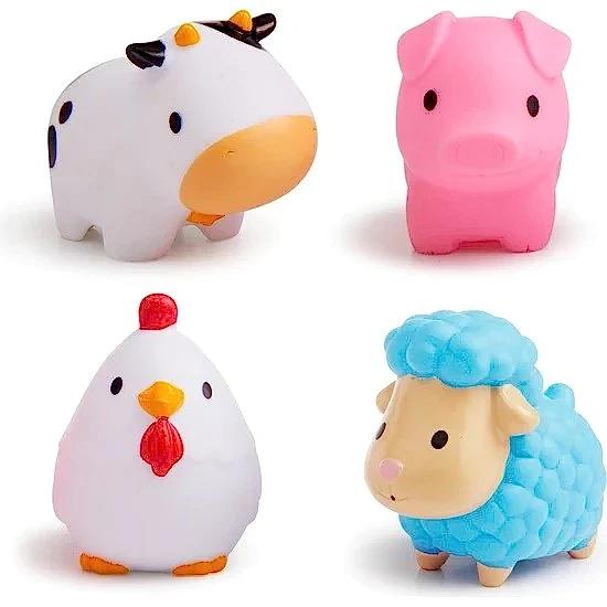 Munchkin Çiftlik Hayvanları ile Banyo Fışkırtmaları 4'lü Set