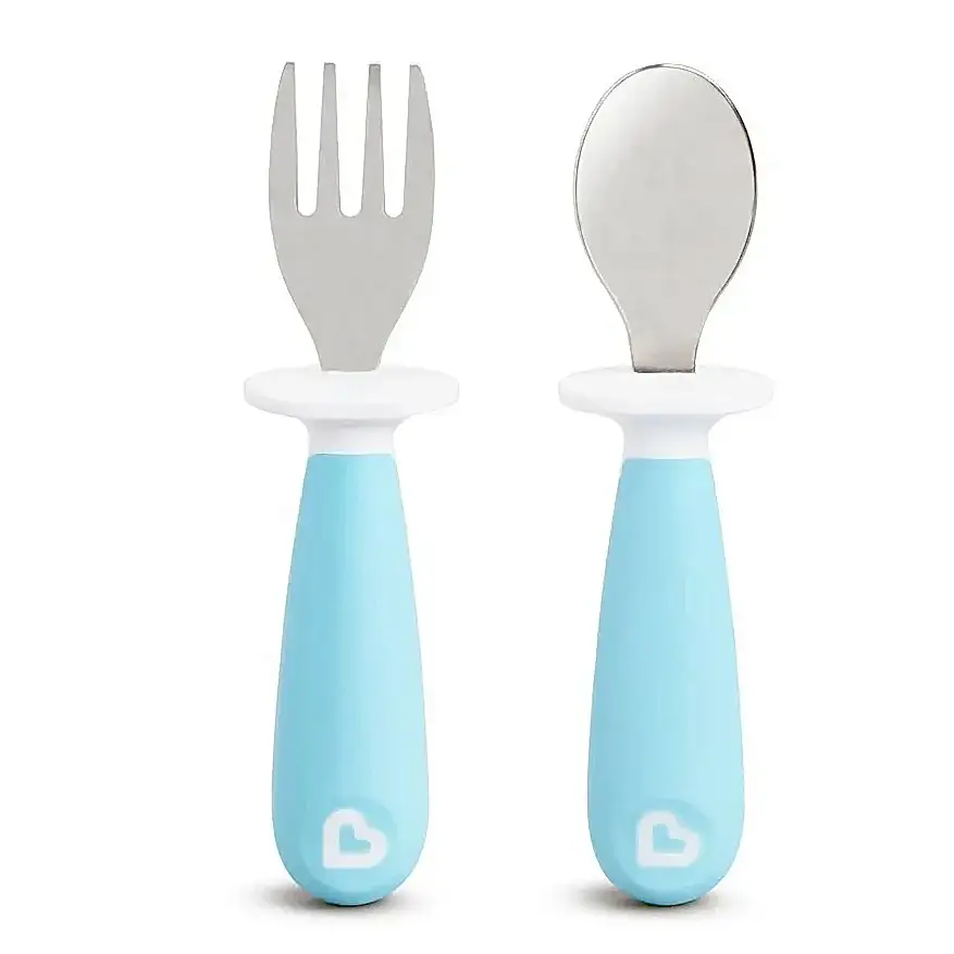 Munchkin Çocuk Çatal & Kaşık Seti 12 Ay Mavi