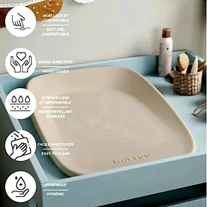 Nattou Softy Alt Değiştirme Minderi 70x50 cm Bej