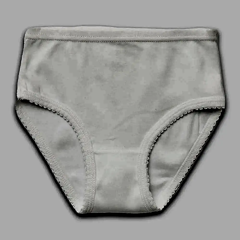 Natuline Organik Pamuklu Kız Çocuk Kroşatalı 3'lü Külot Beyaz