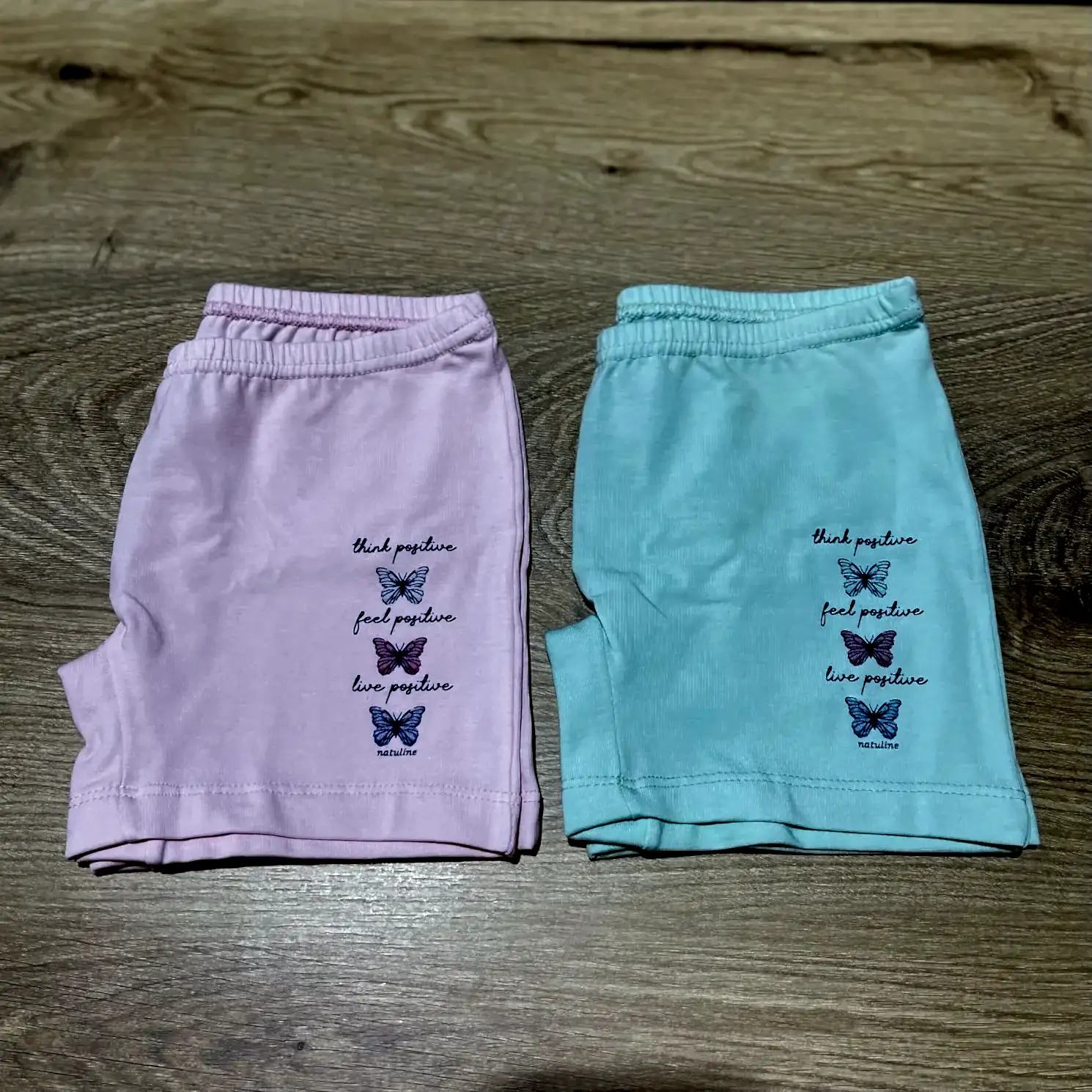 Natuline Organik Pamuklu Kız Çocuk Likralı 2'li Boxer Pembe