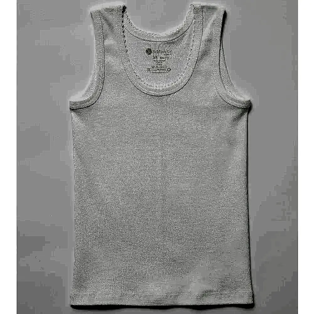 Natuline Organik Pamuklu Kız Çocuk Ribana Kroşatalı 3 'lü Atlet Beyaz