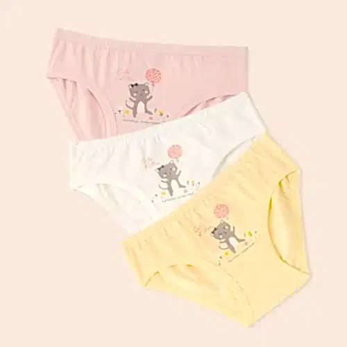 Natuline Organik Pamuklu Kız Penye Slip 3'lü Külot Beyaz