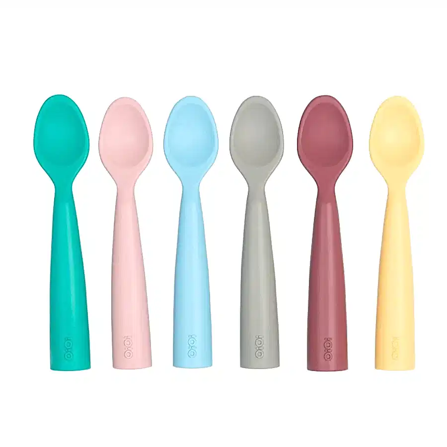 OiOi Nam Nam Kaşık Silikon Mama Kaşığı Mavi
