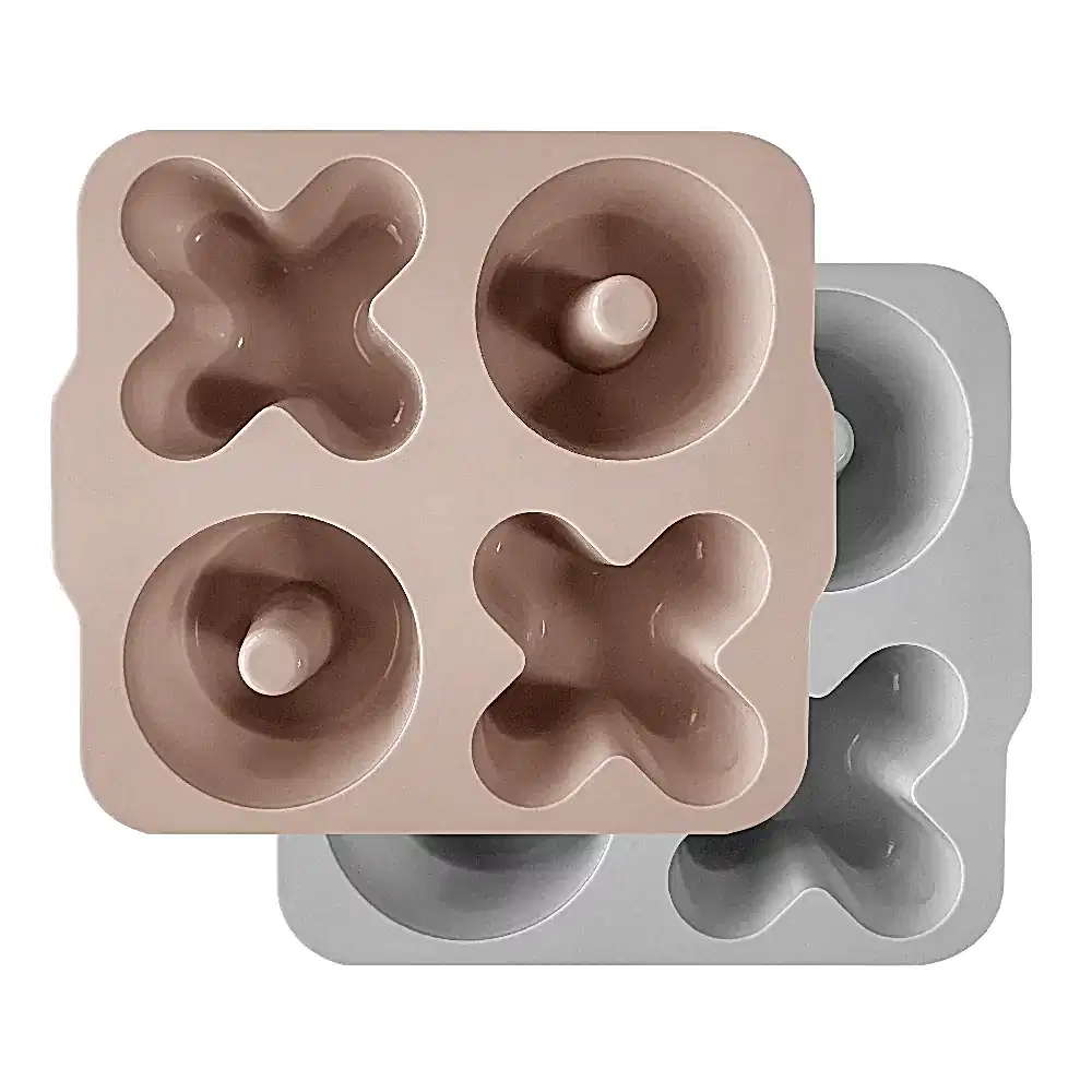 OiOi Xoxo 2'li Pişirme ve Saklama Kabı Bubble Beige / Powder Grey