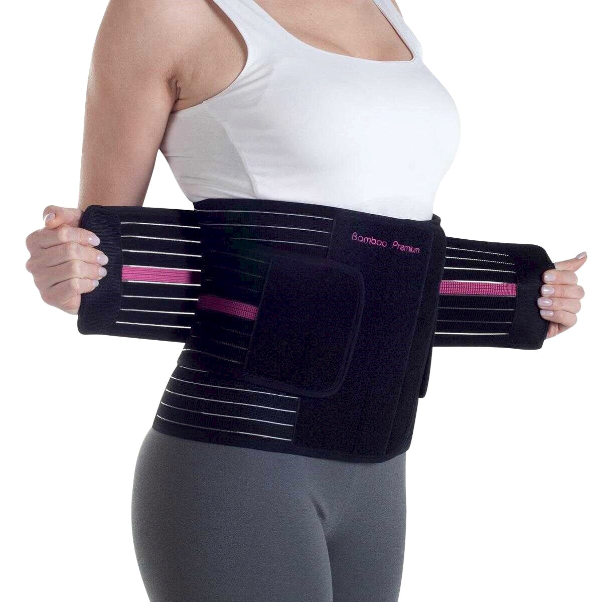 Owli Bamboo Premium Extra Sıkılık Kemeri Siyah Siyah