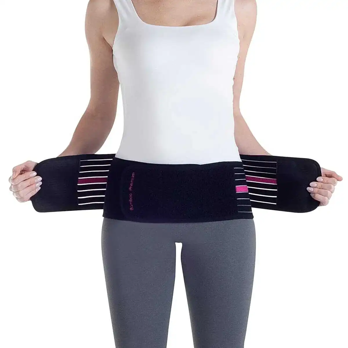 Owli Bamboo Premium Hamile Destek Kemeri ve Kalça Bandı Siyah Siyah