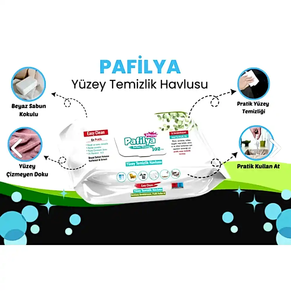 Pafilya Yüzey Temizlik Havlusu 102'li
