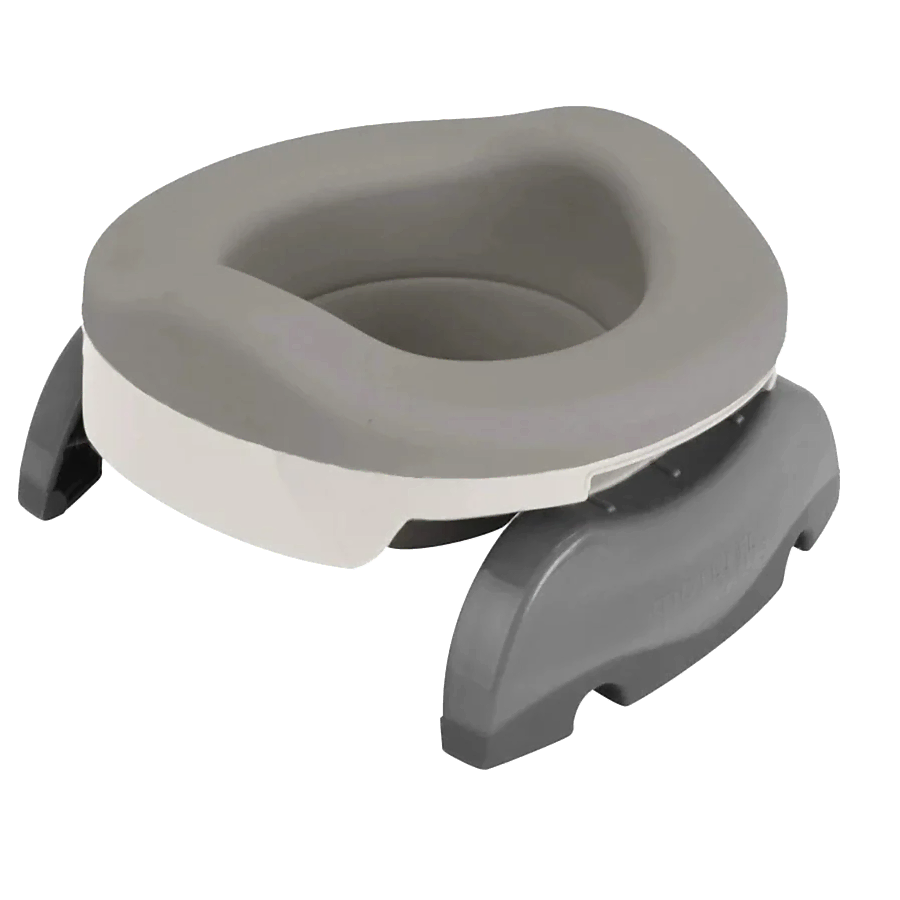 Potette Plus Portatif Lazımlık - Tuvalet Adaptörü Combo Paket White Silikon Astarlı STD