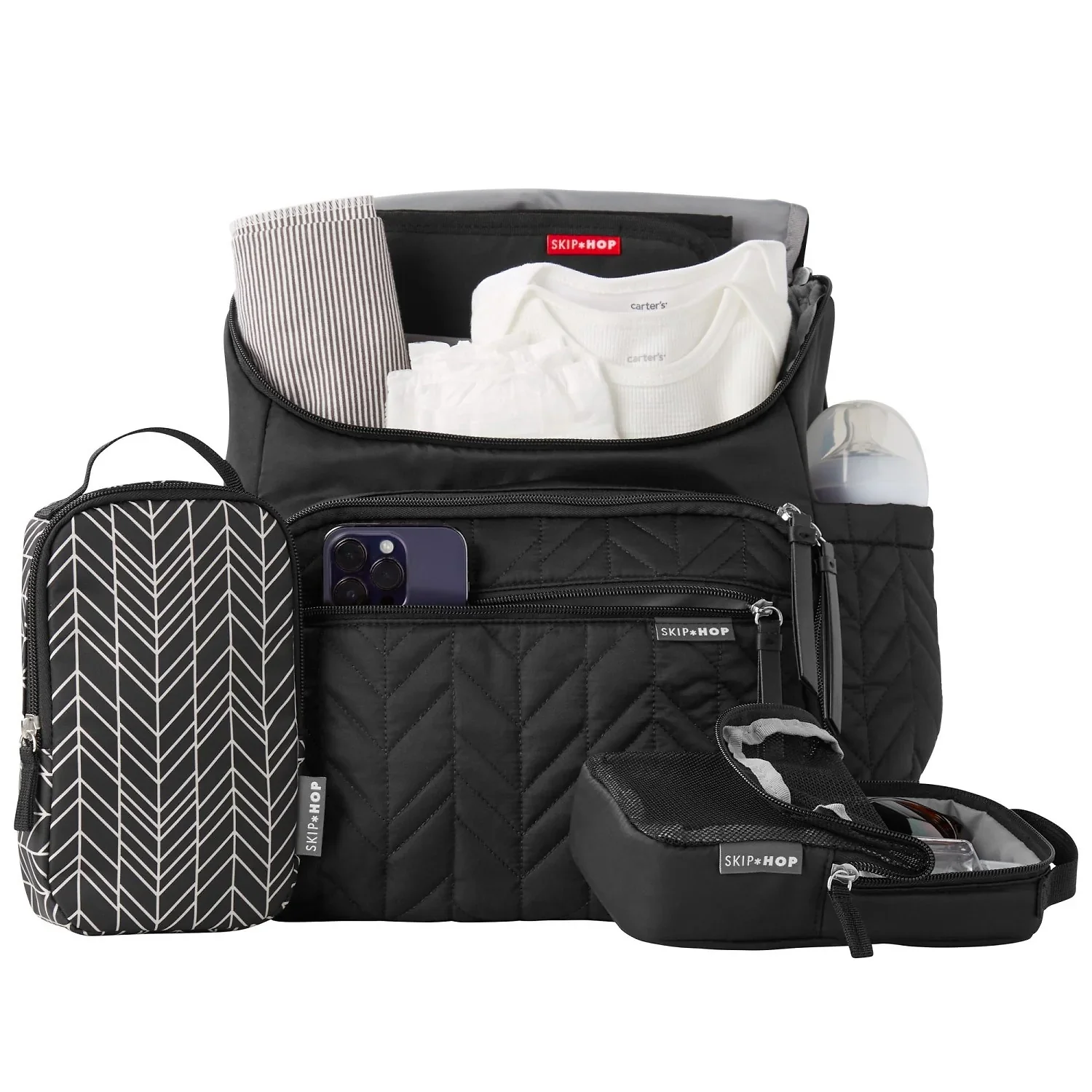 Skip Hop Forma Bebek Bakım Sırt Çantası Jet Black STD