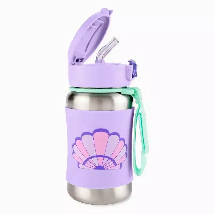 Skip Hop Spark Style Pipetli Paslanmaz Çelik Suluk Deniz Kabuğu STD