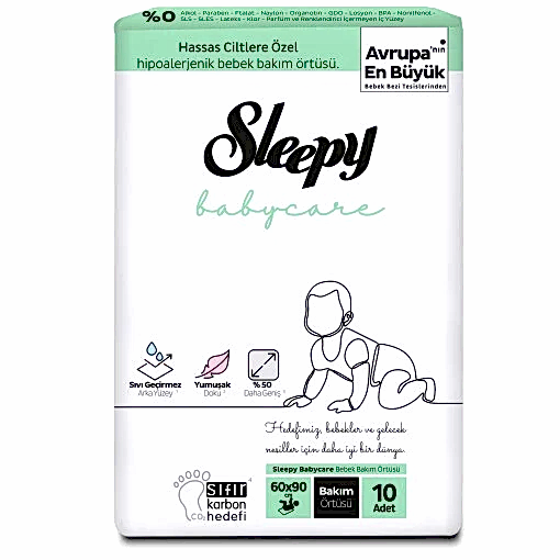 Sleepy Bebek Bakım Örtüsü 60x90 10'lu STD