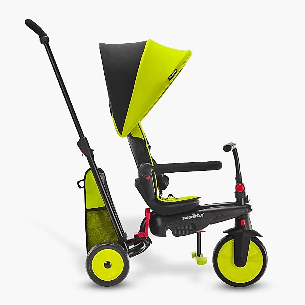 SmarTrike STR3 Plus 5’i 1 Arada Modüler Katlanabilir Bebek Arabası ve Üç Tekerlekli Bebek Bisikleti - Yeşil