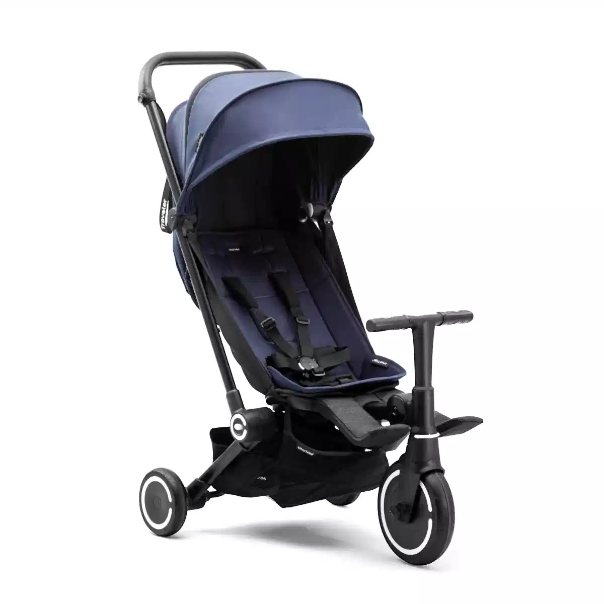 SmarTrike Traveler Hepsi Bir Arada Aktif Kabin Boy Bebek Arabası ve Bisiklet (6 Ay – 4 Yaş) - Midnight Blue