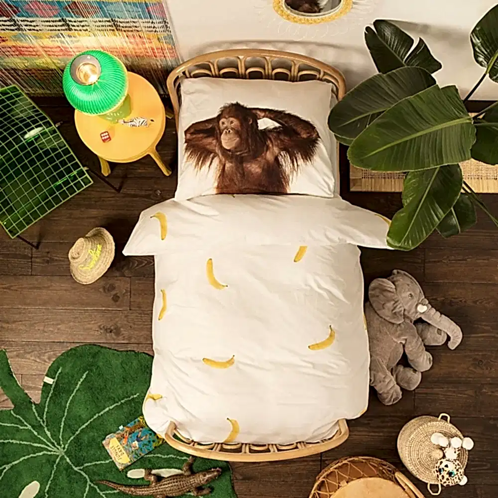 Snurk Nevresim Takımı 135*200 cm - Banana Monkey