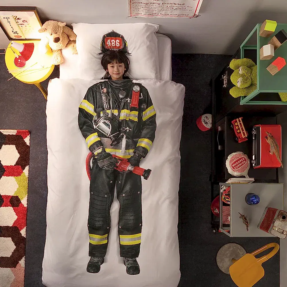 Snurk Nevresim Takımı 135*200 cm - Firefighter STD