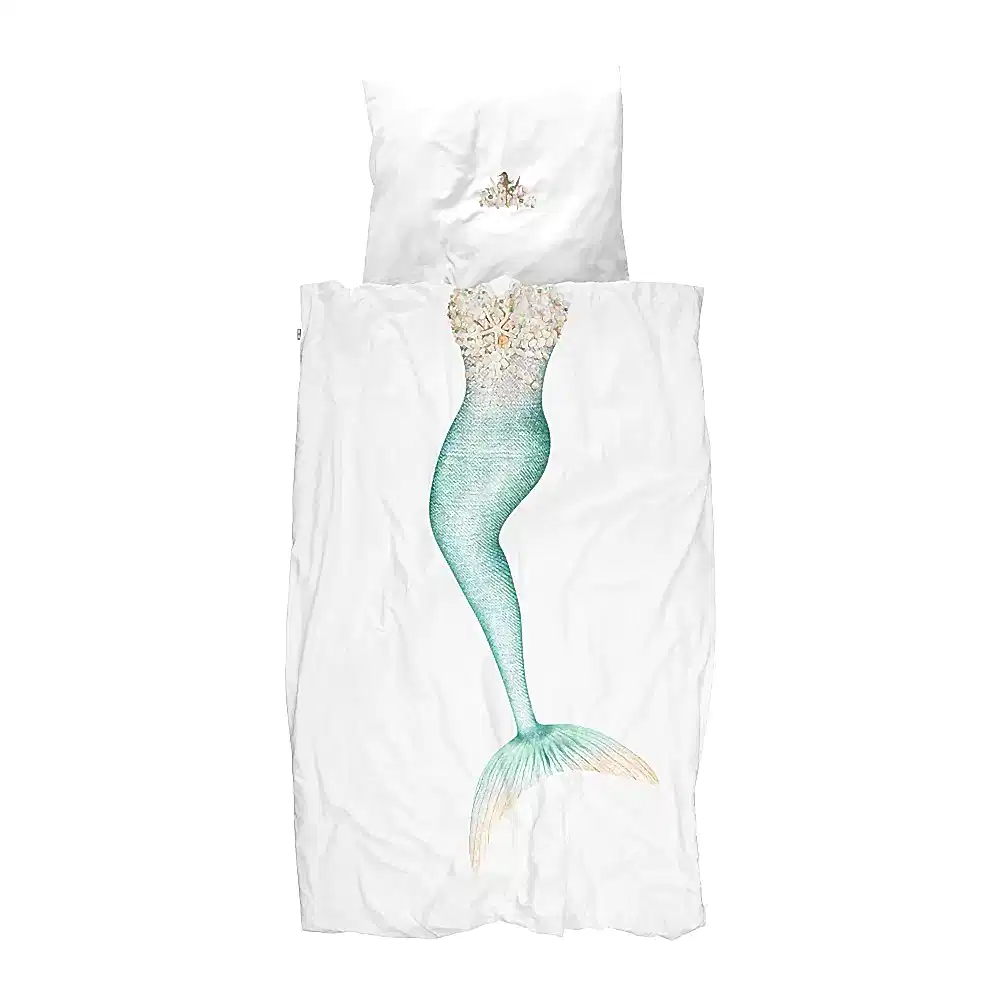 Snurk Nevresim Takımı 135*200 cm - Mermaid Beyaz