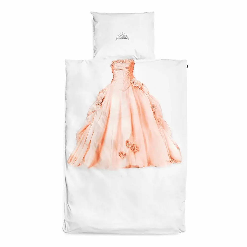 Snurk Nevresim Takımı 135*200 cm - Princess Pink Beyaz