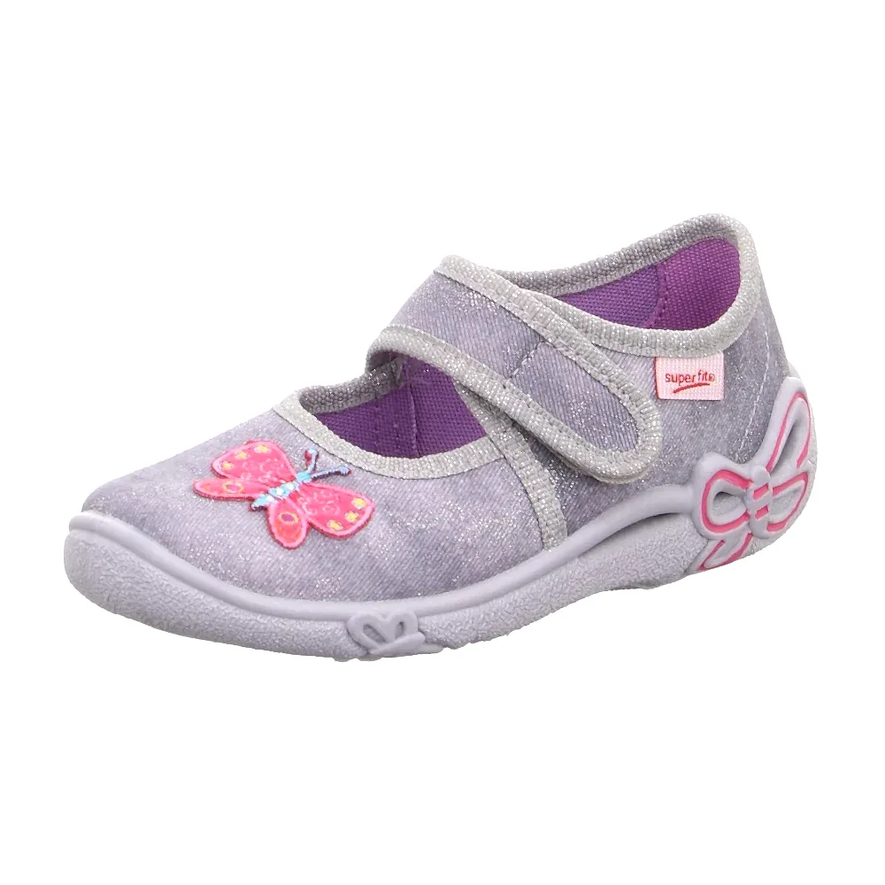 SuperFit Belinda Kışlık Kız Çocuk Ev Ayakkabısı Gri