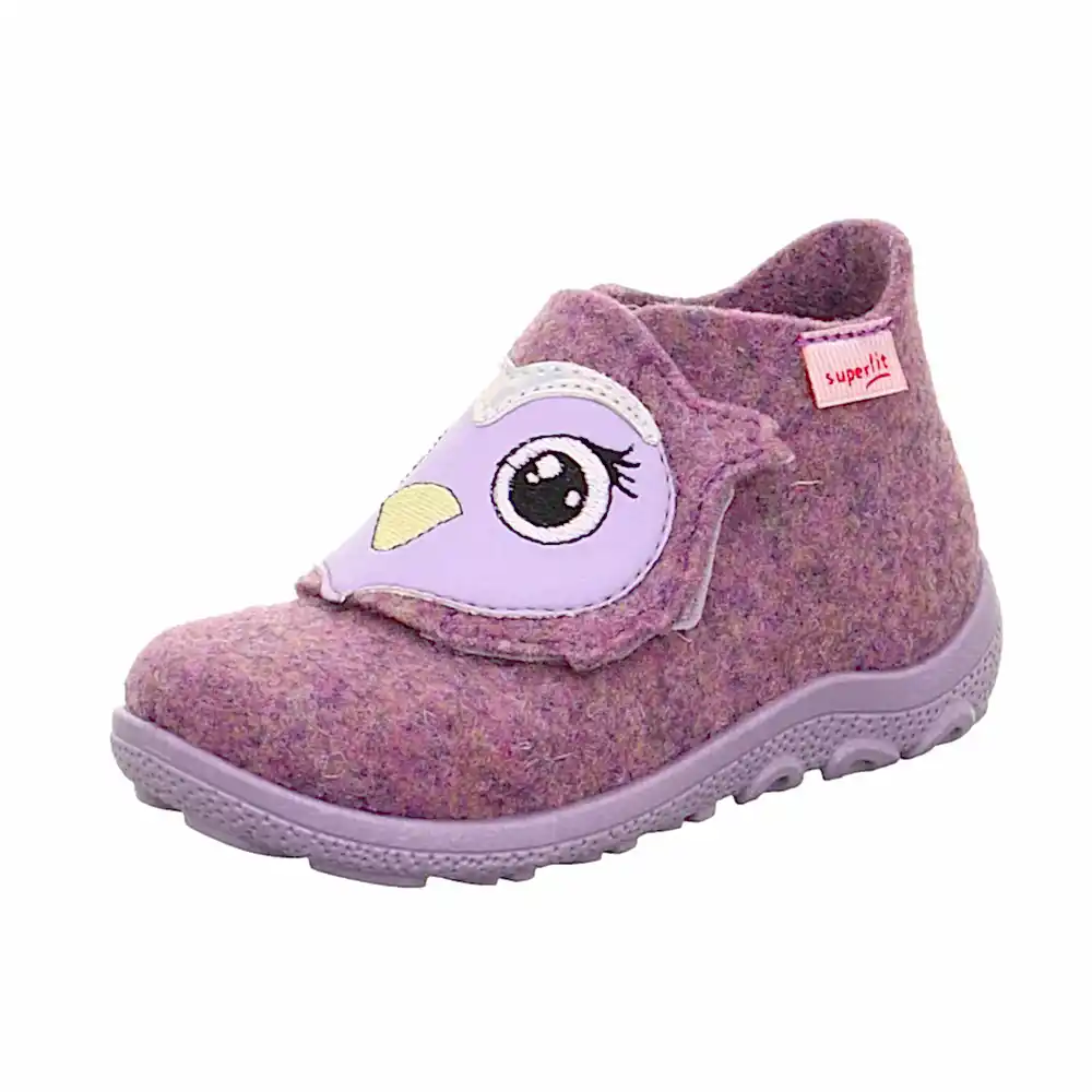 SuperFit Happy Octi Kışlık Kız Çocuk Ev Ayakkabısı Lila