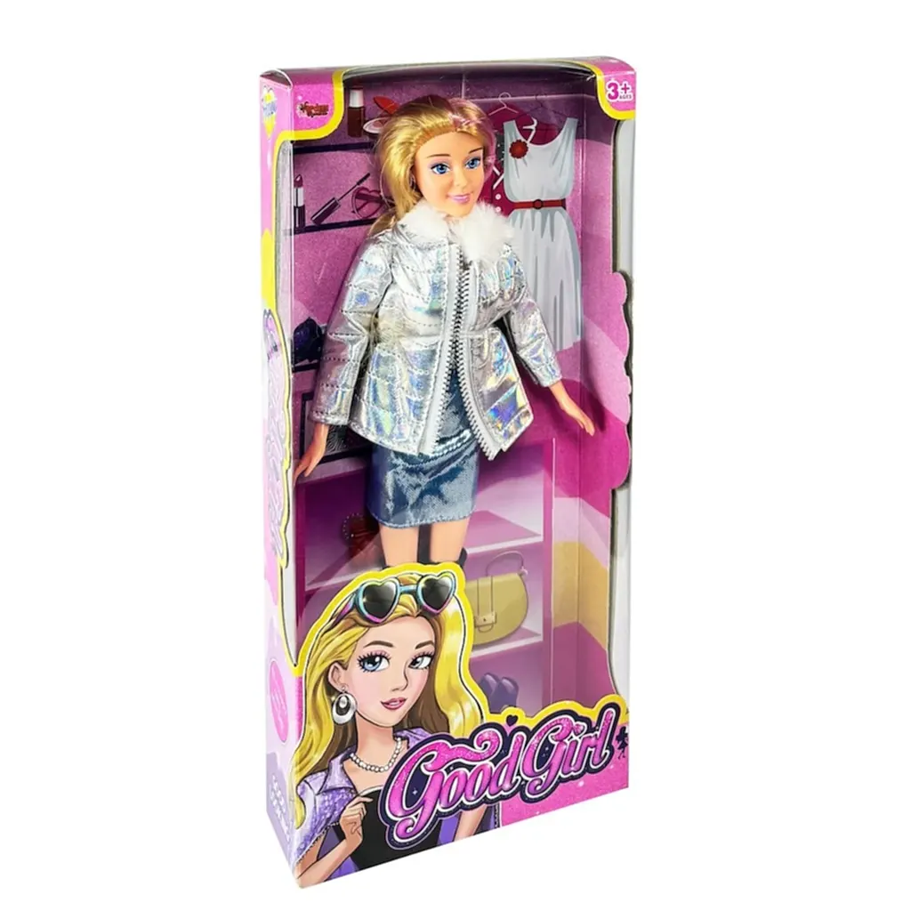 Vardem Kutulu Ceketli Parlak Elbiseli Bebek 29 cm