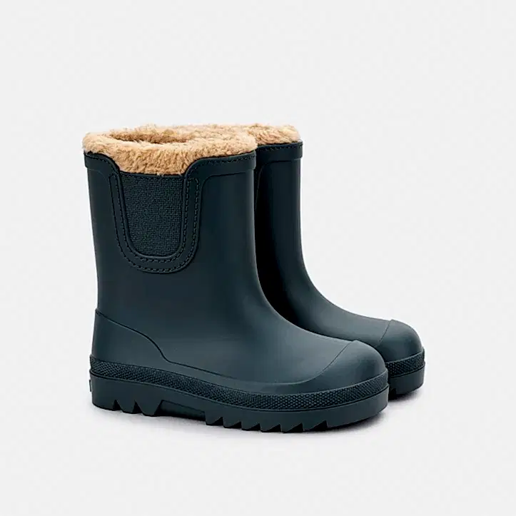 Igor Kürklü Çocuk Yağmur Botu Veerona Borrego - Grıs Petroleo Antrasit