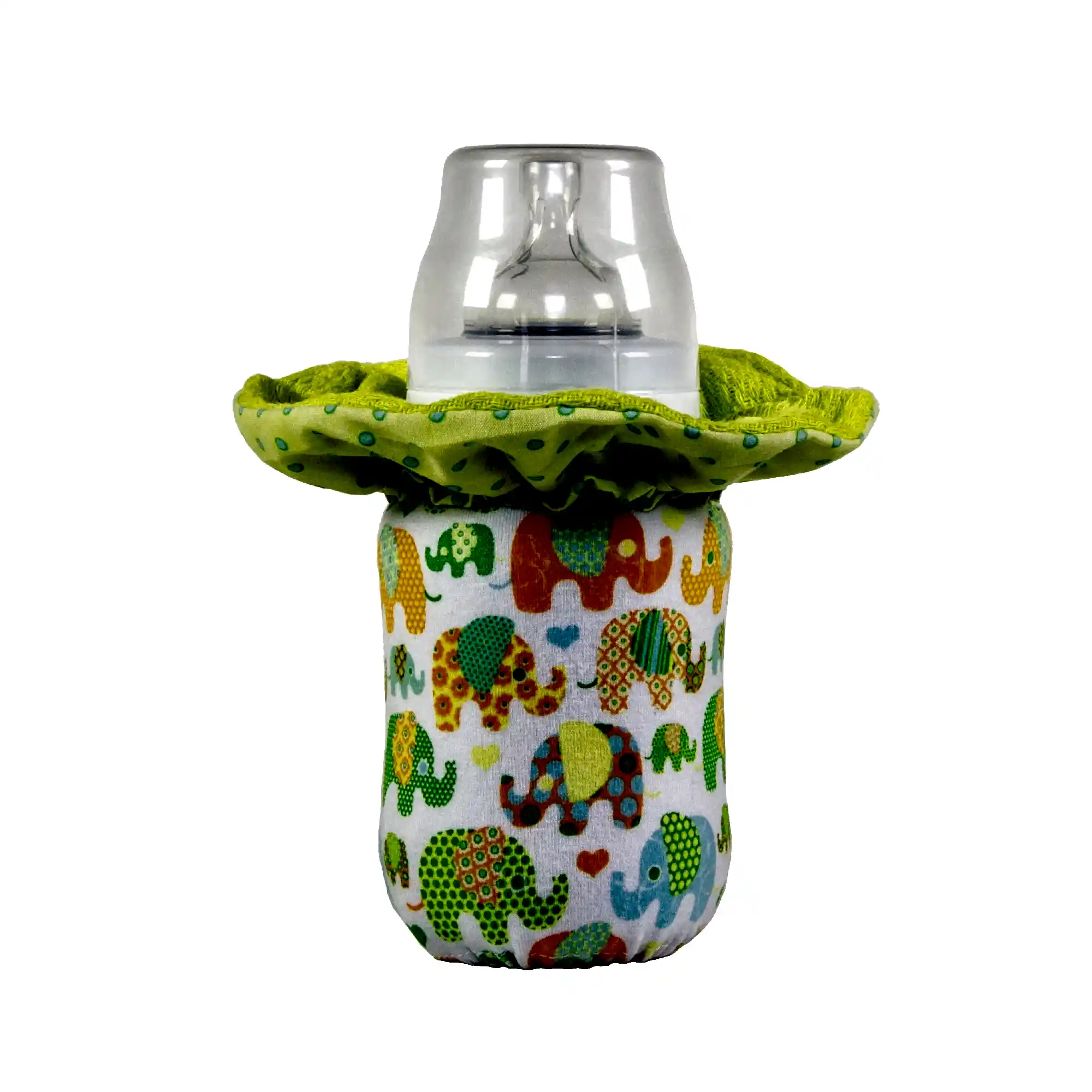 WarmZe Taşınabilir Biberon Isıtıcısı Büyük Boy Yeşil Fil STD