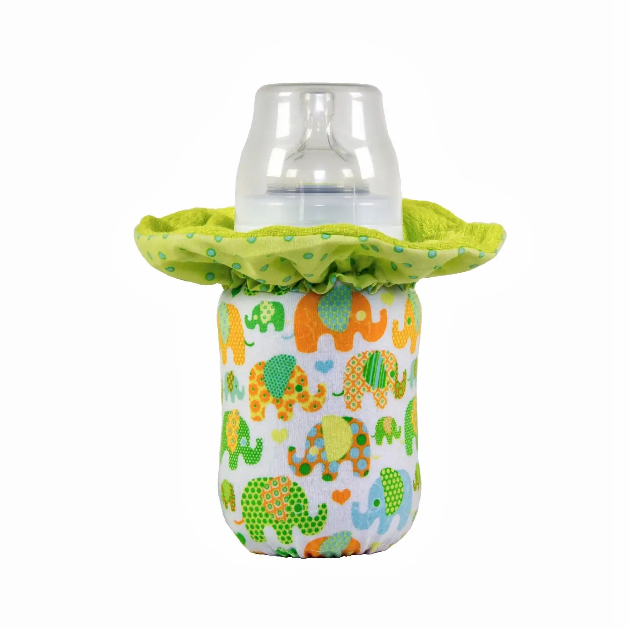 WarmZe Taşınabilir Biberon Isıtıcısı Küçük Boy Yeşil Fil STD